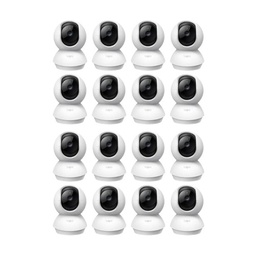 Kit Videovigilancia Cronos 16 cámaras TAPO C200C giro 360° audio bidireccional detección de movimiento control por voz visión nocturna modo privacidad + MicroSD 64GB + Accesorios - kit CCTV