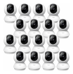 Kit Videovigilancia Cronos 16 cámaras TAPO C200 audio bidireccional detección de movimiento giro 360° visión nocturna control por voz modo privacidad + 16 MicroSD 128 GB + Accesorios - kit CCTV
