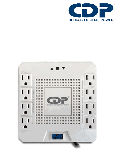 REGULADOR DE VOLTAJE CDP DE 1800VA / 1000W 8CONT