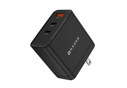 NACEB CARGADOR DE PARED GaN USB-A + USB-C + USB-C 65W NA-0144