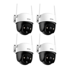 Kit Cronos 4 Cámaras de Seguridad Exterior Imou DK7 3MP Wi-Fi 6 IP66 360° Pan/Tilt Visión Nocturna Color 24/7 Audio Bidireccional Detección Humana Smart Tracking Alarma Activa + Almacenamiento SD/Nube – CCTV