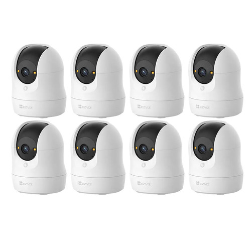 Kit Cronos 8 Cámaras de Seguridad Ezviz CS-C6N-G1-8MP WiFi | Cámara IP Interior 8MP 4K, Visión 360°, Seguimiento Inteligente, Audio Bidireccional, Visión Nocturna, Detección de Movimiento
