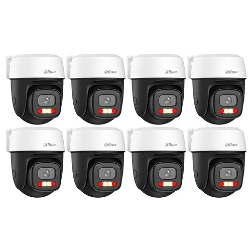 Kit Cronos 8 Cámaras Dahua IP DH-P3I-PV 3MP WiFi Exterior | Visión Nocturna a Color 30m, Detección Humana y Vehicular, Audio Bidireccional, Alarma Luz y Sonido, IP66 – CCTV