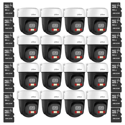 Kit Cronos 16 Cámaras Dahua IP DH-P3I-PV 3MP WiFi Exterior + MicroSD 64GB | Visión Nocturna a Color 30m Detección Humana y Vehicular Audio Bidireccional Alarma Luz y Sonido IP66 – CCTV