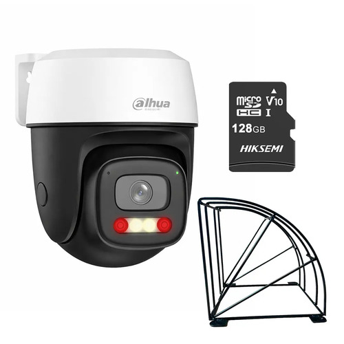 Kit Cronos Cámara Dahua IP DH-P3I-PV 3MP WiFi Exterior + MicroSD 128GB + Estuctura Metalica | Visión Nocturna a Color 30m Detección Humana y Vehicular Audio Bidireccional Alarma Luz y Sonido IP66 – CCTV