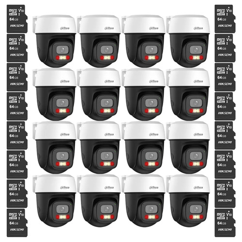 Kit Cronos 16 Cámaras Dahua IP DH-P5I-PV 5MP WiFi Exterior + MicroSD 64GB | Visión Nocturna a Color 30m Detección Humana y Vehicular Audio Bidireccional Alarma Luz y Sonido IP66 – CCTV