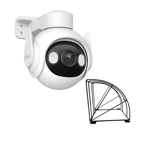 Kit cronos cámara de seguridad imou Cruiser 2 2k IPC-GS7EN-3M0WE IP WiFi video a Color 24/7 audio doble vía seguimiento y detección inteligente interiores/exteriores + Protección metálica - kit CCTV