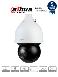 DAHUA SD5A225GB-HNR-SL - Cámara IP PTZ de 2 Megapíxeles Anticorrosión/ 25x de Zoom Óptico/ IR de 150 Mts/ Antivandálica/ H.265+/ Auto Tracking/ PoE+/ 60 FPS/ Función anti-niebla / WDR Real de 120 dB/ Detección de Rostros/ IP67/  DH-SD5A225GB-HNR-SL