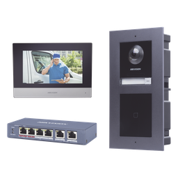 KIT de Videoportero IP con llamada a App de Smartphone y Lector de Tarjetas EM / 2da GeneraciÛn (Modular) / Montaje para EMPOTRAR incluido