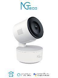NGTECO NGC2301 - Cámara IP PT WiFi 1080p / Iluminación 0.1 lux / H264 / Distancia IR 5 metros / Detección de movimiento / Movimiento 355° horizontal, 80° vertical / Campo de visión 85° horizontal 135° diagonal