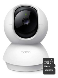 TAPO & cronos CAMARA Inteligente IP WiFi 3MP TP1845-PLUS-256 PANDEO CON AUDIO BIDIRECCIONAL TILDEO ULTRA HIGH MODO PRIVACIDAD C210P2 + ALMACENAMIENTO MICRO SD 256GB