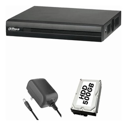 KIT CRONOS DVR DAHUA XVR1B16H-I-p500 16 Canales 5 Megapixeles Lite WizSense +HDD 500GB Cooper-I H.265+ 16 Canales HDCVI +8 IP Hasta 24 Canales IP XVR1B16H CVI/AHD/TVI/ CVBS Funciones POS