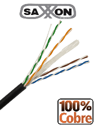 Cable UTP OUTP6COP305NE 305mts color negro categoría 6