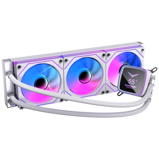 NACEB ENFRIAMIENTO LIQUIDO BOREAL 360MM PANTALLA DIGITAL ARGB BLANCO NA-0656B