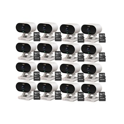 Kit cronos 16 cámaras Imou Ip Wifi 2mp C22FN-C Audio Bidireccional Detección De Humanos visión nocturna notificaciones instantáneas certificación IP65  + 16 Microsd 64gb + Accesorios - Kit CCTV