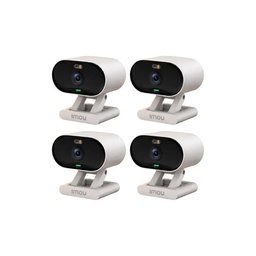 kit cronos 4 cámaras de seguridad Imou Ip Wifi 2mp C22FN-C Audio Bidireccional Detección De Humanos visión nocturna notificaciones instantáneas certificación IP65 + accesorios - Kit cctv