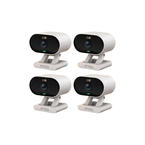 kit cronos 4 cámaras de seguridad Imou Ip Wifi 2mp C22FN-C Audio Bidireccional Detección De Humanos visión nocturna notificaciones instantáneas certificación IP65 + accesorios - Kit cctv
