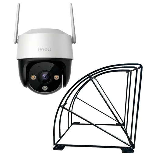 Kit Cronos 1 Cámara de Seguridad IP PT Imou Cruiser SE+ 5MP IPC-K7CN-5H1WE WiFi + Protección Antivandálica - Full Color 24/7 IR30M Audio Bidireccional / Disuasión Activa Sirena 110dB / Autotracking y Ranura MicroSD – CCTV