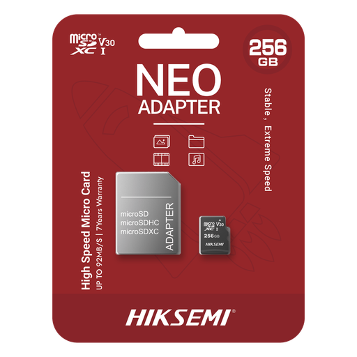 Memoria microSD HIKSEMI para Celular o Tablet / 256 GB / Multipropósito