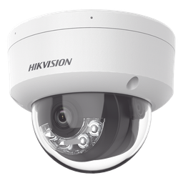 Domo IP 2 Megapixel / Lente 2.8 mm / 30 mts IR + Luz Blanca / Micrófono Integrado / Antivandálico IK08 / ACUSENSE Lite / Exterior IP67 / H.265+/H.264+ / PoE / ONVIF