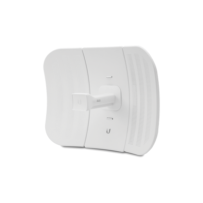 UBIQUITI LiteBeam M5 LBE-M5-23 - Radio (CPE) airMAX M5 operando en 5 GHz (5150 - 5875 MHz) con antena integrada de 23 dBi y potencia de transmisión de 25 dBm. Cuenta con 1 puerto Ethernet (10/100), ofrece un rendimiento de hasta 100 Mbps
