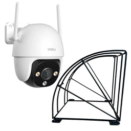 Kit Videovigilancia Cámara Imou PT IPC-DK7 2MP WiFi Full Color Audio Color Blanco + Estructura Metálica + Accesorios - Kit de Cámara Inteligente DK7-2MP-EP / Disuasión Activa y Ranura MicroSD - CCTV