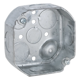 Caja octagonal Raco HUB-127 4" acero galvanizado 8 entradas