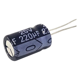 Capacitor electrolítico Syscom 0220M0025V 220µF 25V 105°C