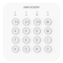 Teclado de alarma Hikvision DS-PK201B-WB inalámbrico RF