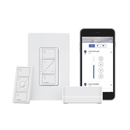 Kit Lutron Caseta PBDGPROPKG1W hub y atenuador HomeKit