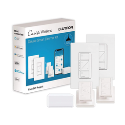 Kit Lutron Caseta PBDGPKG2W hub 2 atenuadores 2 controles