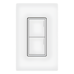 Botonera Lutron RadioRA 3 RRSTW2BWH 2 escenas blanco