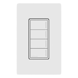 Botonera Lutron RRSTW4BWH RadioRA 3 Sunnata 4 botones