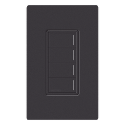 Botonera Lutron RadioRA 3 Sunnata RRSTHN4BMN 3 escenas negro