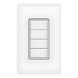Botonera Lutron RRSTW4BSW Sunnata 4 escenas RF