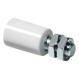 Rodillo guía Comunello 230 nylon 25mm acero galvanizado