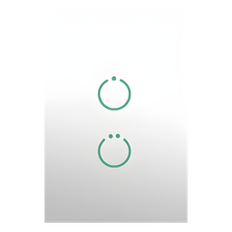 Interruptor Z-Wave EPCOM MHS512 táctil 2 botones
