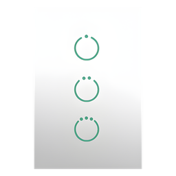 Interruptor Z-Wave SmartHome MHS513 táctil 3 botones