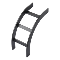 Curva vertical escalerilla Hoffman LOB12BLK 12in acero negro
