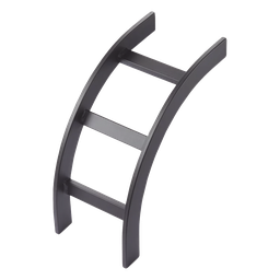 Curva vertical escalerilla Hoffman LIB12BLK 12in acero negro