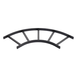 Curva horizontal 90° escalerilla Hoffman L90HB12BLK 12in