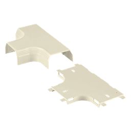 Derivación en T Panduit T45TWH canaleta T45 PVC blanco