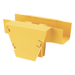 Accesorio en T Panduit FRVT4X4LYL bajada vertical 90° 4x4