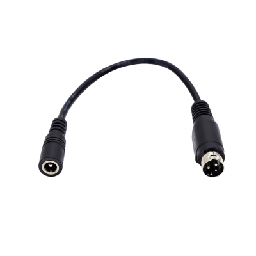 Adaptador corriente DC 5.5x2.1mm a Mini-DIN 3 pines