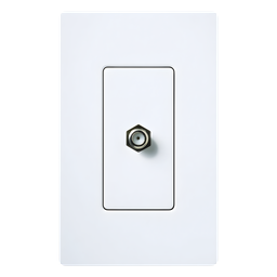 Conector coaxial Lutron Claro CA-CJ-WH 75 ohm tipo F