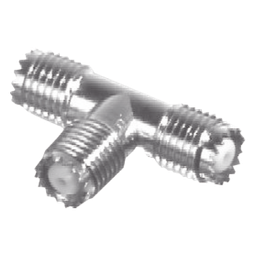 Adaptador T Mini-UHF RF Industries RFU-632 a 2 hembra
