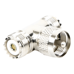 Adaptador T UHF RF Industries RFU-533 PL-259 a 2 SO-239