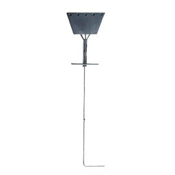 Ancla paleta Syscom Towers SAZ-60G 195cm piso galvanizada