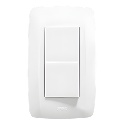 Apagador dúplex JWJ JTL-B72-05 10A 127V blanco