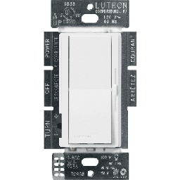 Atenuador Lutron Diva DVSCCL153PSW 150W LED unipolar